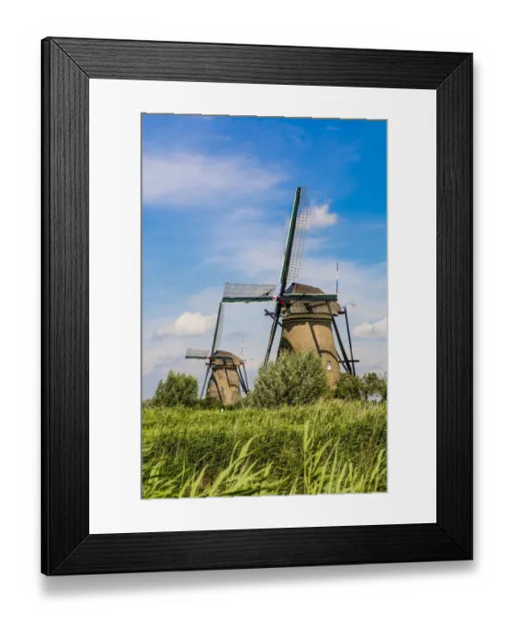 Framed Print : Windmill in Unesco World Heritage Site, Kinderdijk, Holland, Netherlands Framed Print : Windmill in Unesco World Heritage Site, Kinderdijk, Holland, Netherlands