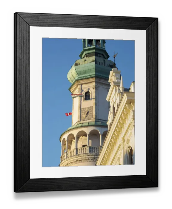 Framed Print : Firewatch Tower (Tueztorony), the landmark of Sopron at main square Framed Print : Firewatch Tower (Tueztorony), the landmark of Sopron at main square