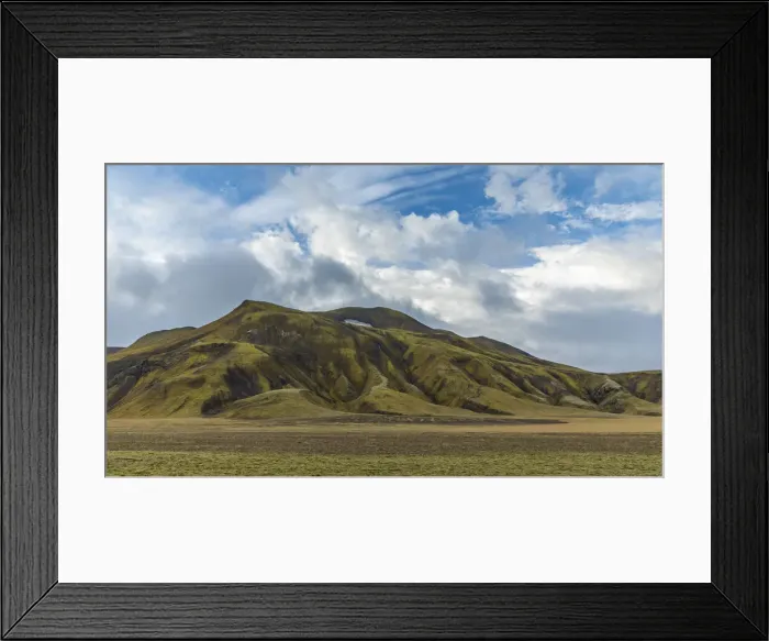 Framed Print : Europe, Iceland. View of the volcanic hills and moss covered lava of the Landmannalaugar area in the highlands area Framed Print : Europe, Iceland. View of the volcanic hills and moss covered lava of the Landmannalaugar area in the highlands area