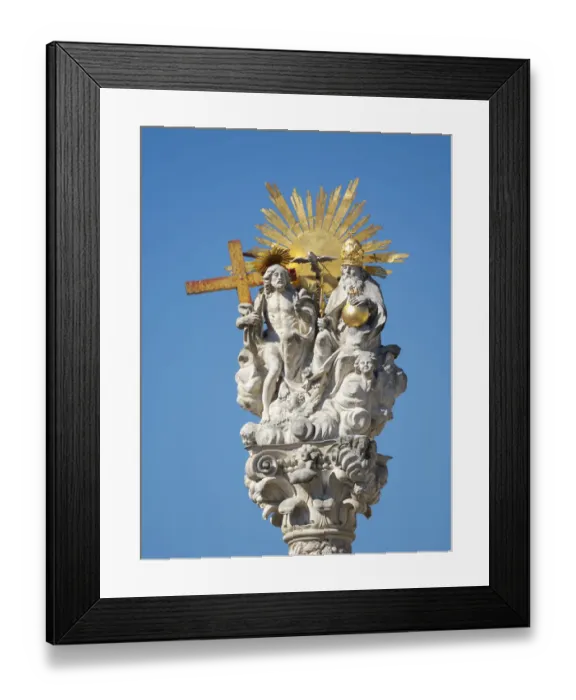 Framed Print : Holy Trinity Column (Szentharomsag-szobor) at the main square Framed Print : Holy Trinity Column (Szentharomsag-szobor) at the main square