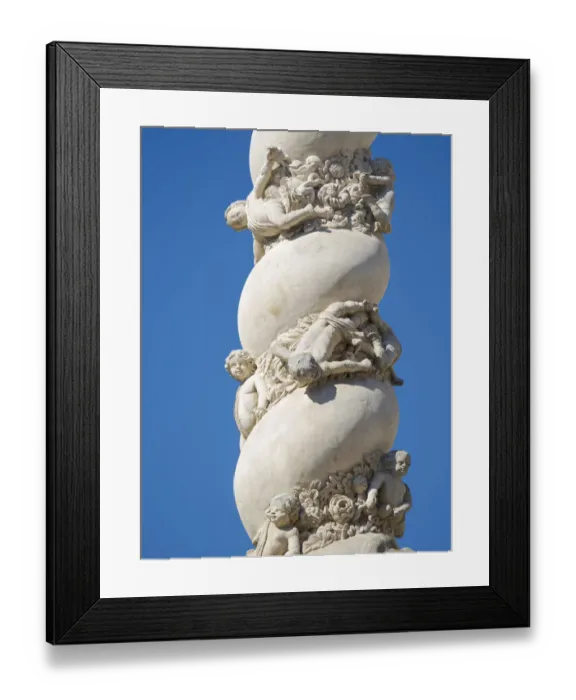 Framed Print : Holy Trinity Column (Szentharomsag-szobor) at the main square