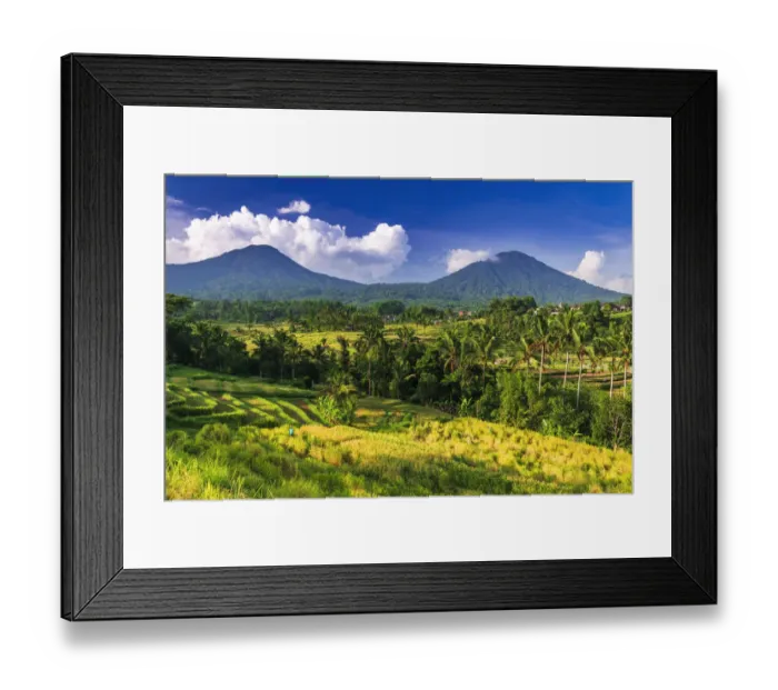 Framed Print : Jatiluwih Rice Terrace (UNESCO World Heritage Site), Bali, Indonesia