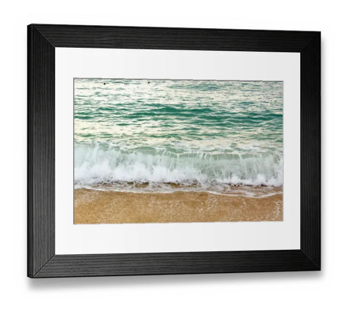 Framed Print : Thailand, Ko Samui. Light surf hitting the beach