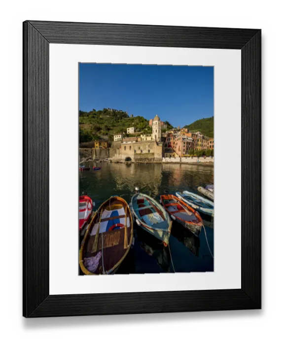 Framed Print : Santa Margheritte de Antiochia church and harbor, Vernazza, Cinque Terre, Italy Framed Print : Santa Margheritte de Antiochia church and harbor, Vernazza, Cinque Terre, Italy