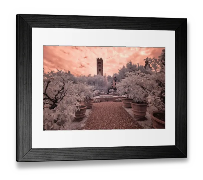 Framed Print : Italy, Lucca. Beautiful gardens and heavy sky above Palazzo Pfanner Of Lucca Framed Print : Italy, Lucca. Beautiful gardens and heavy sky above Palazzo Pfanner Of Lucca