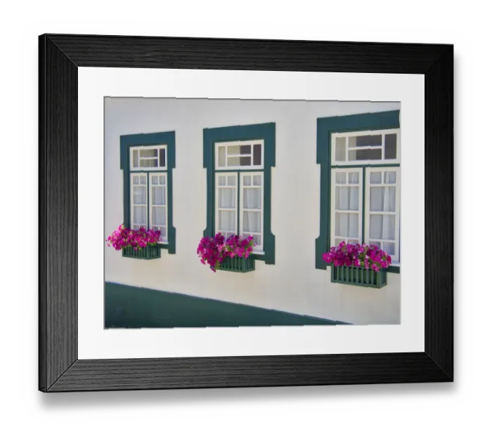Framed Print : Portugal, Costa Nova. Colorful houses Palheiros striped homes Framed Print : Portugal, Costa Nova. Colorful houses Palheiros striped homes