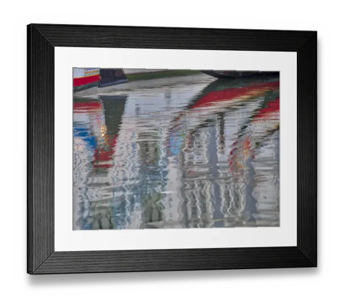 Framed Print : Portugal, Aveiro. Moliceiro boats along the main canal of Aveiro