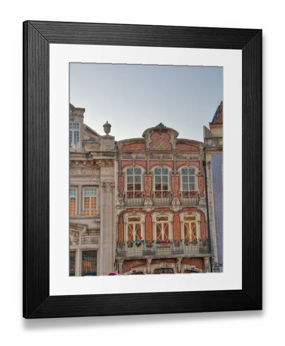Framed Print : Portugal, Aveiro. Colorful building in the town Framed Print : Portugal, Aveiro. Colorful building in the town