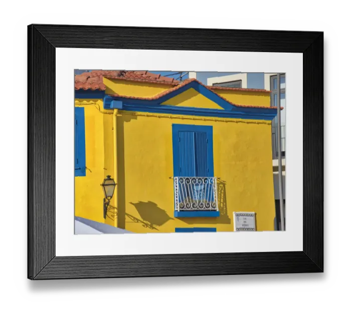 Framed Print : Portugal, Aveiro. Colorful building in the town Framed Print : Portugal, Aveiro. Colorful building in the town