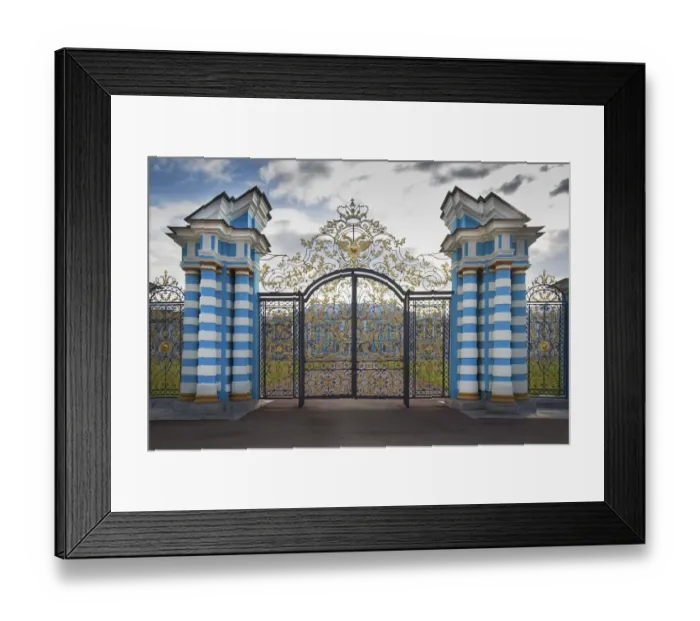 Framed Print : Russia, St. Petersburg. Main entrance to Peterhof Palace Framed Print : Russia, St. Petersburg. Main entrance to Peterhof Palace