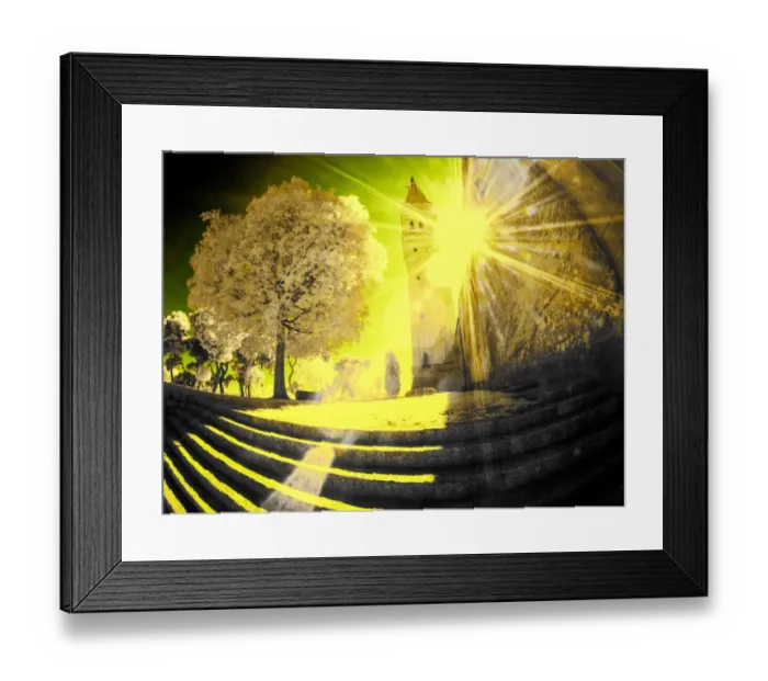 Framed Print : Croatia, Rovinj. The Church of St. Euphemia with morning sun streaming through