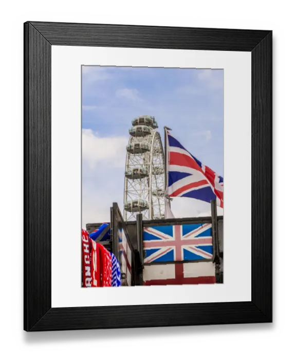Framed Print : The London Eye or Millennium Wheel, London, England Framed Print : The London Eye or Millennium Wheel, London, England