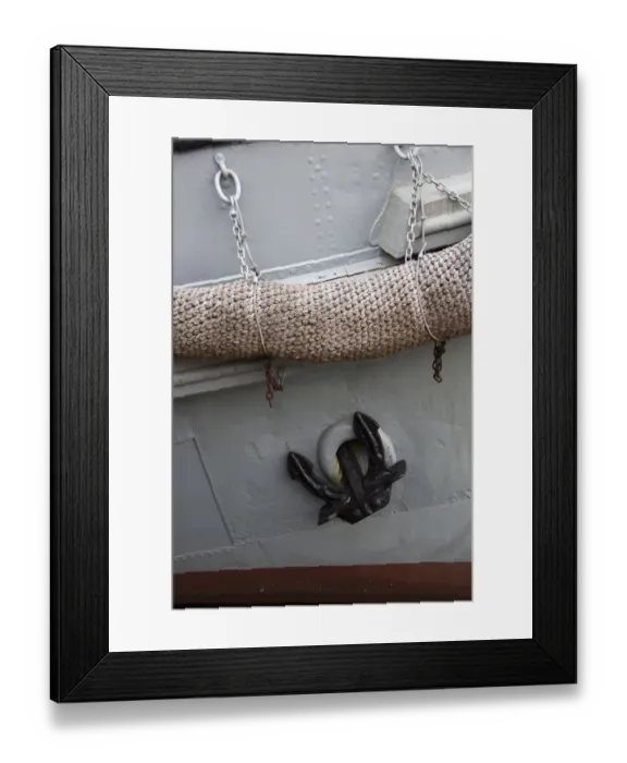 Framed Print : Norway, Oslo. Ship anchor detail in Oslo port, Norway Framed Print : Norway, Oslo. Ship anchor detail in Oslo port, Norway