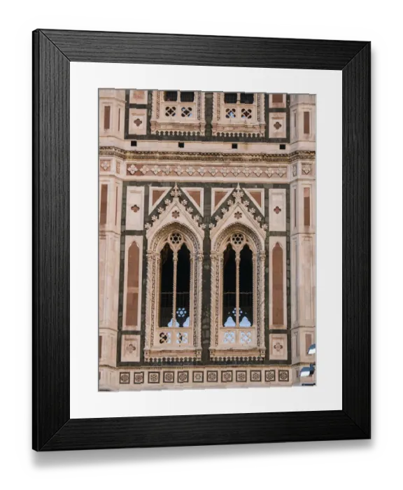 Framed Print : Italy, Florence. Detail of the Santa Maria del Fiore, Duomo Cathedral