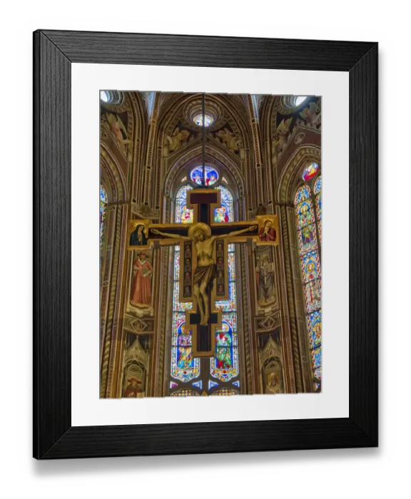Framed Print : Italy, Florence. The Crucifix by Giotto in the Nave of the Church of Santa Maria Novelle Framed Print : Italy, Florence. The Crucifix by Giotto in the Nave of the Church of Santa Maria Novelle