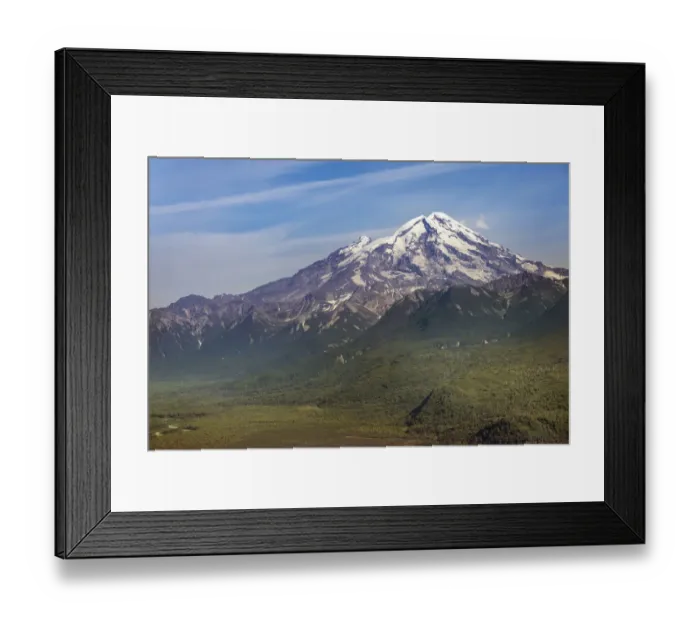 Framed Print : USA, Alaska, Lake Clark National Park. Aerial view of Mt. Redoubt Framed Print : USA, Alaska, Lake Clark National Park. Aerial view of Mt. Redoubt
