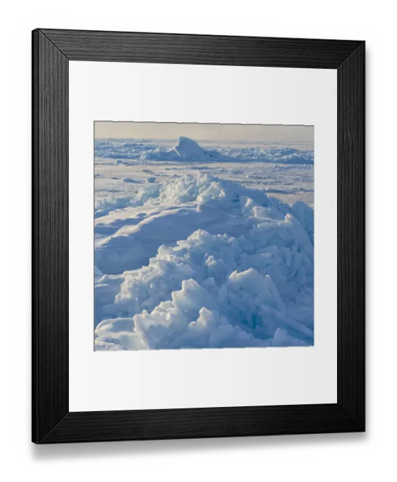 Framed Print : Ice floes at shore of frozen Disko Bay during winter, West Greenland, Denmark Framed Print : Ice floes at shore of frozen Disko Bay during winter, West Greenland, Denmark