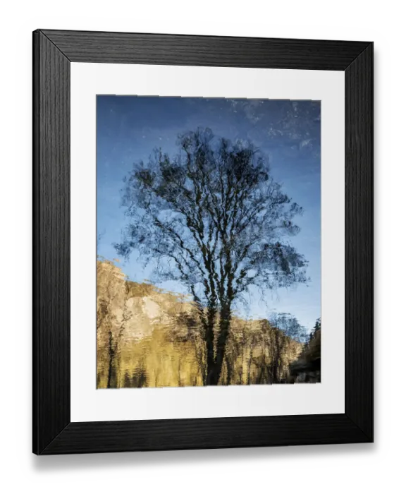 Framed Print : USA, California, Yosemite National Park, Abstract reflection in the Merced River Framed Print : USA, California, Yosemite National Park, Abstract reflection in the Merced River