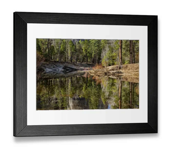 Framed Print : USA, California, Yosemite National Park, Reflections in the Merced River Framed Print : USA, California, Yosemite National Park, Reflections in the Merced River