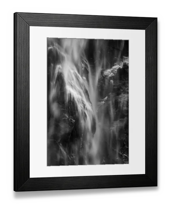 Framed Print : USA, California, Yosemite National Park, Bridalveil Fall detail in winter Framed Print : USA, California, Yosemite National Park, Bridalveil Fall detail in winter