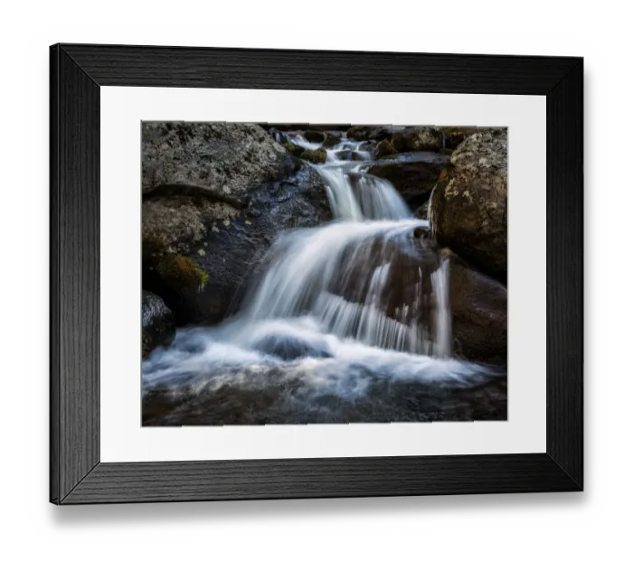 Framed Print : USA, California, Yosemite National Park, Alder Creek and icicles Framed Print : USA, California, Yosemite National Park, Alder Creek and icicles