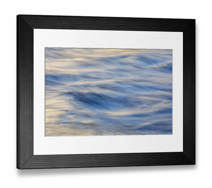 Framed Print : USA, California, Yosemite National Park, Abstract of Merced River reflections