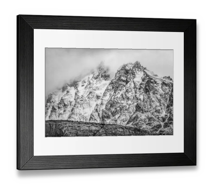 Framed Print : Black and white Grey Lake, Torres del Paine National Park, Patagonia, Chile Framed Print : Black and white Grey Lake, Torres del Paine National Park, Patagonia, Chile
