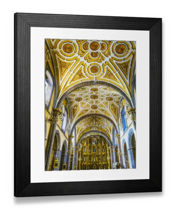 Framed Print : Altar, Church of Santo Domingo, Puebla, Mexico. Built in 1600 s Framed Print : Altar, Church of Santo Domingo, Puebla, Mexico. Built in 1600 s