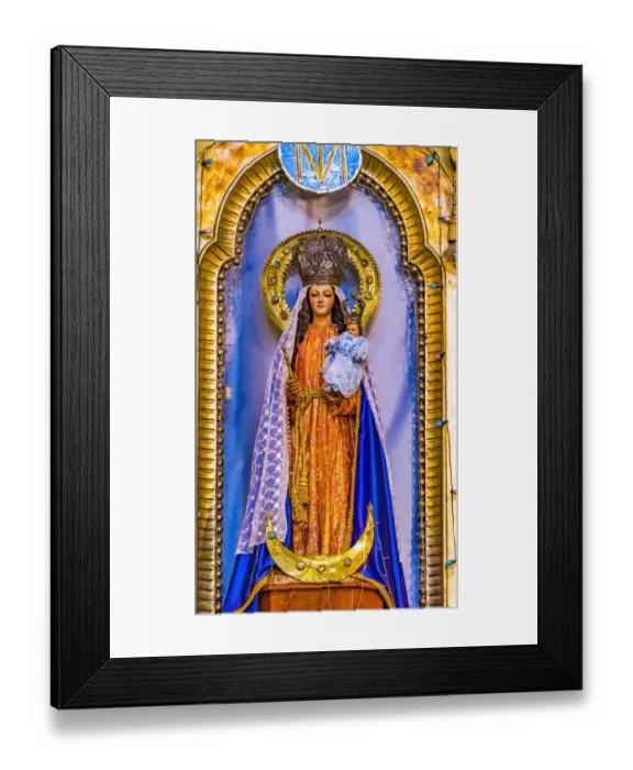 Framed Print : Virgin Mary Jesus statue Basilica Church of San Cristobal, Puebla, Mexico Framed Print : Virgin Mary Jesus statue Basilica Church of San Cristobal, Puebla, Mexico