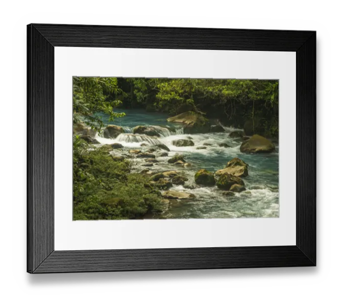 Framed Print : Costa Rica, Blue River Framed Print : Costa Rica, Blue River