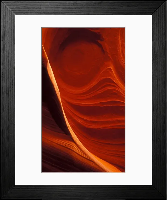 Framed Print : Slot Canyon, wall detail