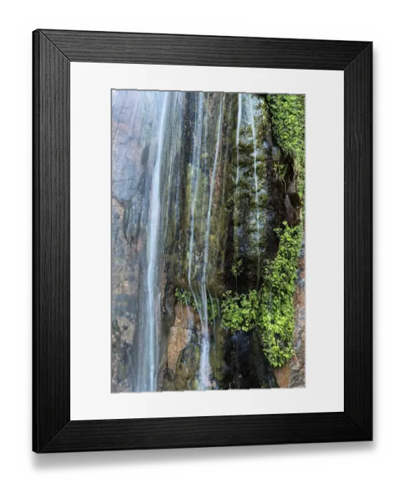 Framed Print : USA, Arizona. Detail, Stone Creek Falls, Grand Canyon National Park