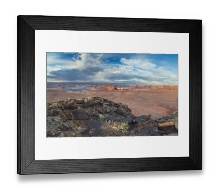 Framed Print : USA, Arizona. View of Lake Powell from Tower Butte Framed Print : USA, Arizona. View of Lake Powell from Tower Butte