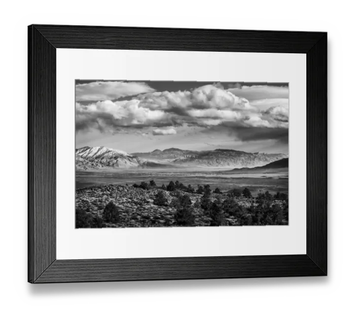 Framed Print : USA, California, Eastern Sierra, Owens Valley, View of Bishop