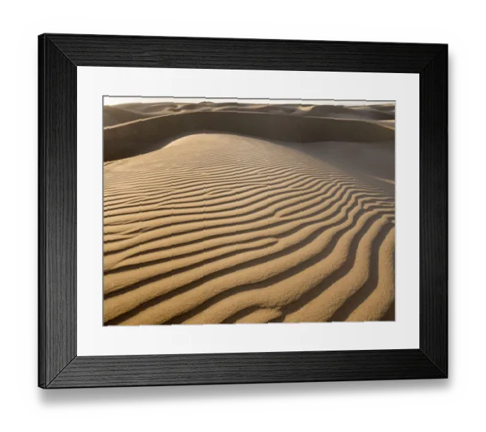 Framed Print : The sand dunes of Pismo Beach, California