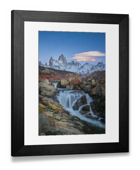 Framed Print : South America, Argentina, Glacier National Park. Mt. Fitzroy at sunrise