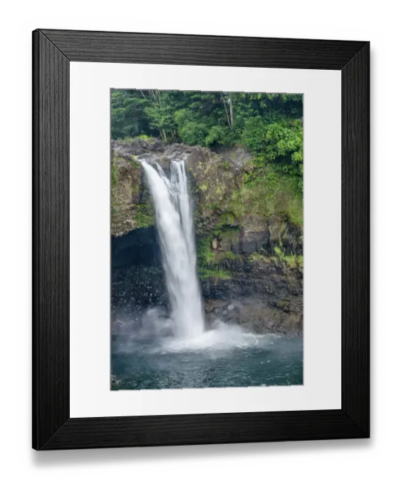 Framed Print : USA, Hawaii, Big Island of Hawaii. Wailuku River State Park