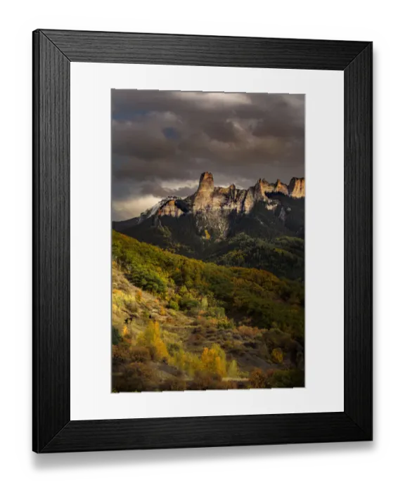 Framed Print : Cimarron Range in eastern Ouray, County, Colorado