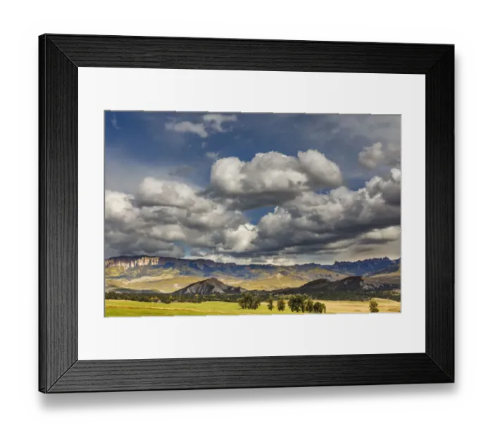 Framed Print : Cimarron Range in eastern Ouray, County, Colorado