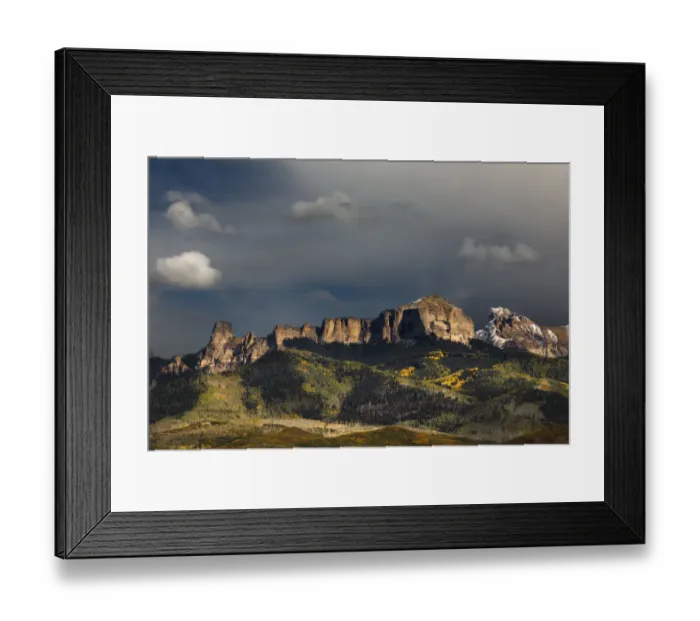 Framed Print : Cimarron Range in eastern Ouray, County, Colorado