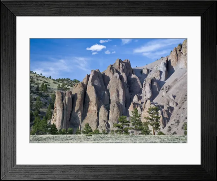 Framed Print : USA, Colorado. Rounded pillars of granitic rock form interesting shapes in southwest