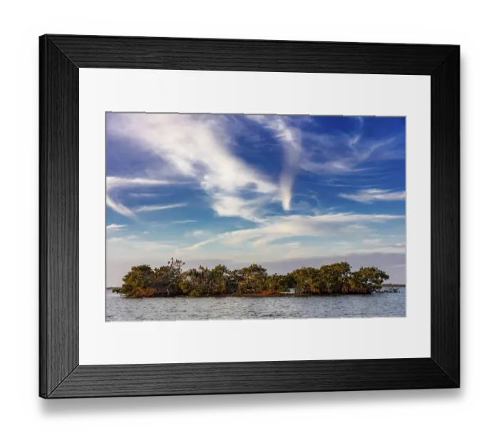 Framed Print : Mangrove Island at Ten Thousand Islands National Wildlife Refuge in Everglades National