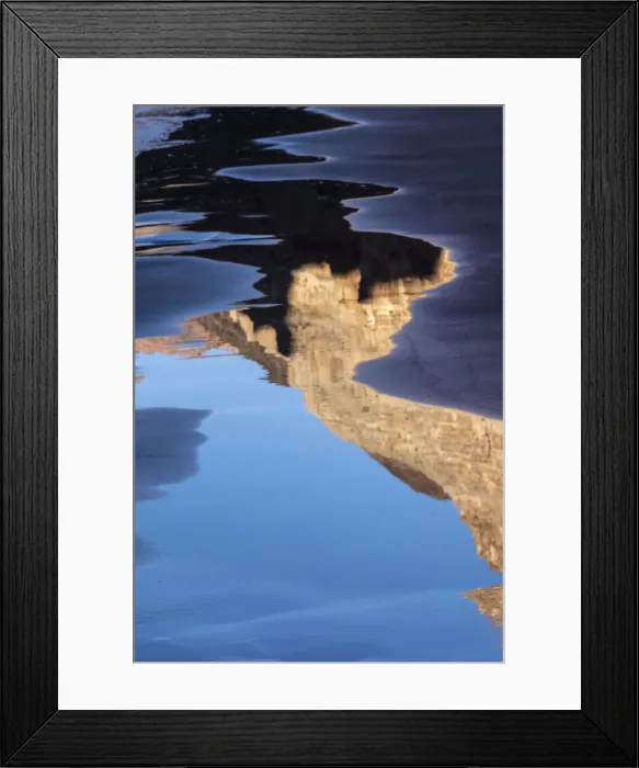Framed Print : USA, Arizona. Canyon wall reflections on a sand beach, Grand Canyon National Park Framed Print : USA, Arizona. Canyon wall reflections on a sand beach, Grand Canyon National Park