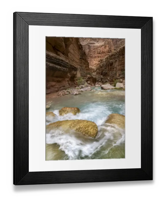 Framed Print : USA, Arizona. Reeds growing along Havasu Creek, Havasu Creek Canyon Framed Print : USA, Arizona. Reeds growing along Havasu Creek, Havasu Creek Canyon