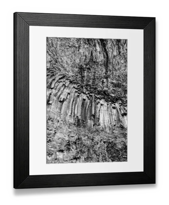Framed Print : USA, Arizona. Black and White image. Canyon wall detail, pyroclastic formation Framed Print : USA, Arizona. Black and White image. Canyon wall detail, pyroclastic formation