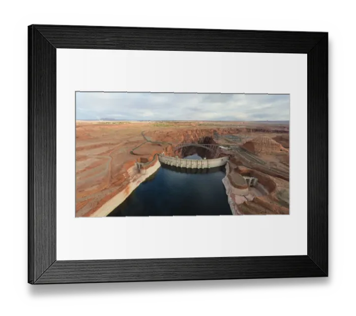 Framed Print : USA, Arizona. Aerial view of the Glen Canyon Dam on Lake Powell Framed Print : USA, Arizona. Aerial view of the Glen Canyon Dam on Lake Powell