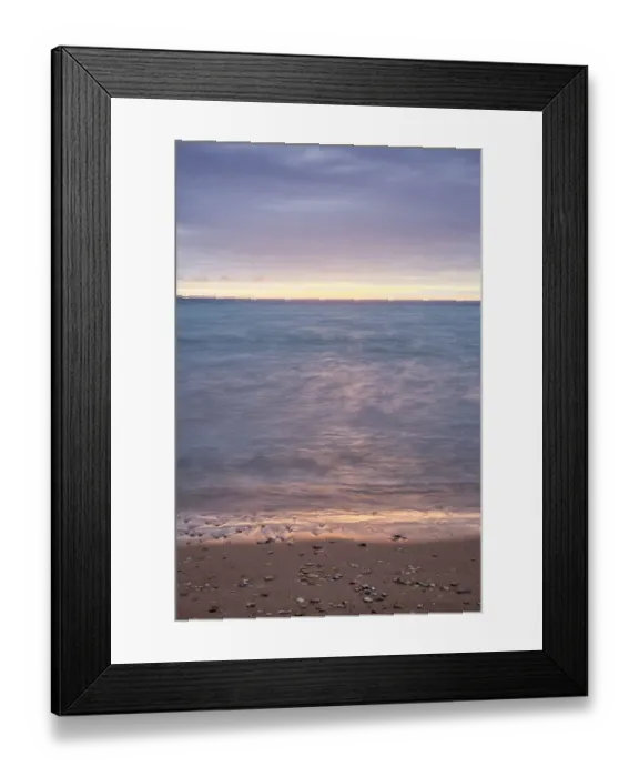 Framed Print : USA, Michigan, Mackinaw City, Dawn over Lake Huron