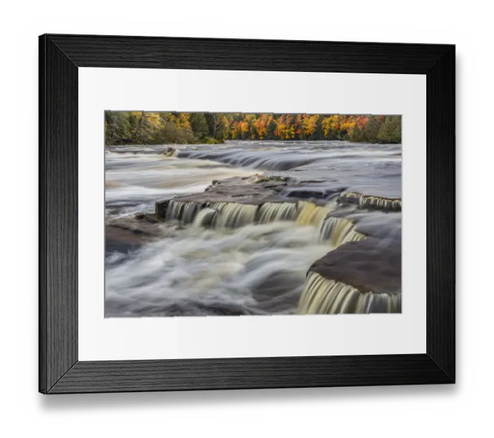 Framed Print : Tahquamenon River and fall colors, Upper Peninsula of Michigan