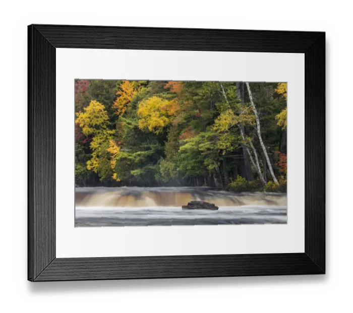 Framed Print : Tahquamenon River and fall colors, Upper Peninsula of Michigan Framed Print : Tahquamenon River and fall colors, Upper Peninsula of Michigan