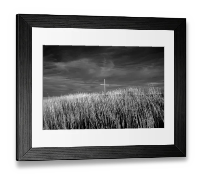 Framed Print : Cross high on top of Flint Hills Framed Print : Cross high on top of Flint Hills